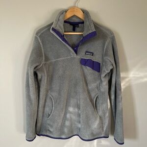 Patagonia Women's Medium Grey Re-Tool Half-Snap Pullover